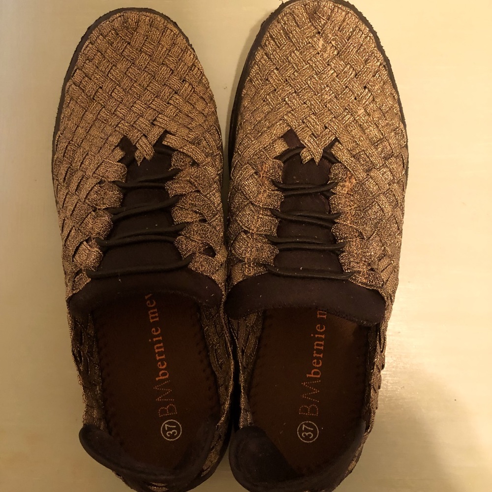 Bernie Mev hand woven slip ons